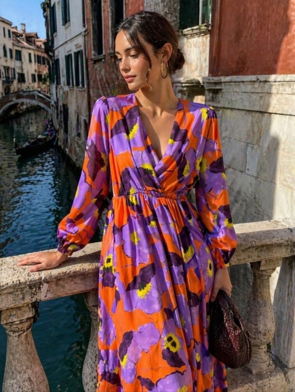 EUC Artigli Made In Italy Floral Dress Size 42